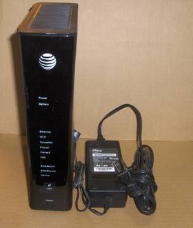 5268ac At&t U-verse Pace Wireless Modem Router With Power Adapter