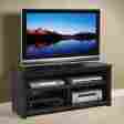 Bpv-4701 Prepac Tv Stands For Flat Screens Table Top Black Vasari Plasma Lcd