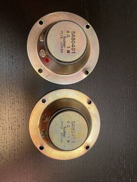 Sa-80401 Fisher Original 3 3/4 Inch Tweeters Pair - Very Good Condition
