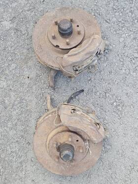C7sa3108b Ford C7sa3107b 1967 Galaxie Disc Brake Spindle Caliper Rotor Set