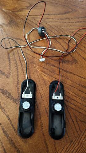 Hitachi Ydt35135-a3 Oem Genuine Le32e6r9 Tv Speaker Pair With Wiring Harness Tested