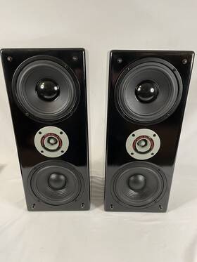 1200sel I-pif-e-ne 20 Inch Tall Speakers With Covers Sounds Great