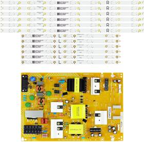 Sj-pltvfy411xaf7-combo Insignia Ns-50dr710na17 Power Supply / Led Backlight Strips Bundle