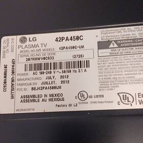 Aft733350604 Lg Main Board For 42pa450c-um Plasma Tv 2012
