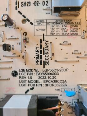 Lgp55c3-230p Lg Power Board