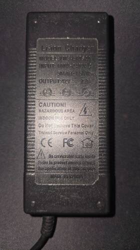 Xms-l10s20 Li-ion Charger 42v 2a With 3 Prong Plug Used Working Power Cord