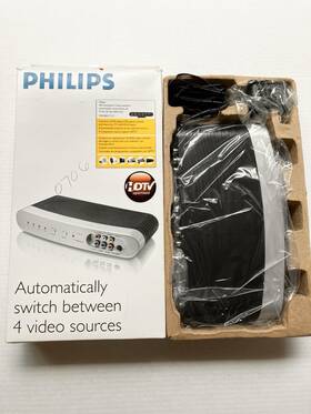 Sws2821t17 Philips Audio/video Automatic Switcher Sws2821t/17 With A/c Adaptor A/v Cable Sws2821t17 Philips Audio/video Automatic Switcher Sws2821t/17 With A/c Adaptor A/v Cable