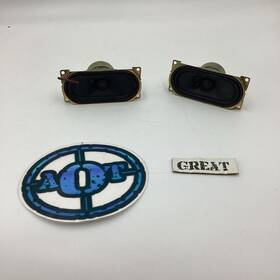 3001-001034 Samsung X2 8 Ohm 6 Watt Tv Gold Oval Speakers 5 Inches X 2.5