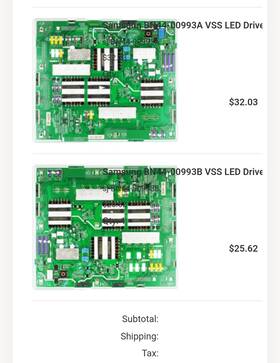 Bn44-00993b Samsung Bn44-00993a Led Driver Board For