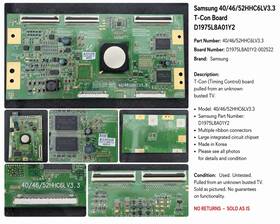 D1975l8a01y2 Samsung 40/46/52hhc6lv3.3 T-con Board Untested D1975l8a01y2 Samsung 40/46/52hhc6lv3.3 T-con Board Untested