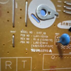 Lj92-01941a Samsung Lj41-10319a Tv Additional Board For 51ff Xb