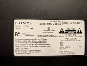 2878d-j20h078 Sony Kdl-48r510c Main Board Power Supply Speakers Cables Screws Button