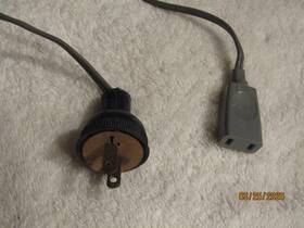 41-5744 Sony Vintage Oem Ac Power Cord 6a 125v Original Gray