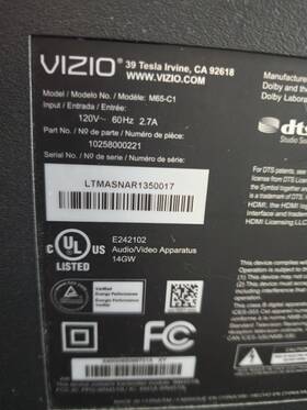 10258000221 Vizio Pwer Supply Board For A M65-c1 Tv