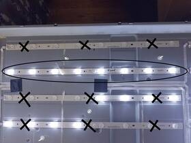 E600dlb032-006 Vizio Led Backlight Strips Lot Of 3 Off M60-c3