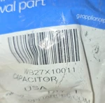 WB27X10011 Ge Microwave Capacitor. Fixed Price $30.00.