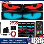2PCS 24"TRUCK Windshield Devil Eyes Light Cars Remote Smart Lamp Soft Screen. Fixed Price $45.00.