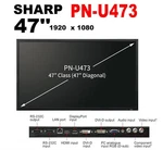 Sharp PN-U473 47" Professional Digital Signage Display Commercial Lcd Monitor. Fixed Price $10000.00.