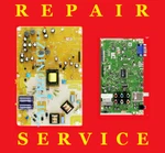 Magnavox 40ME324V/F7 Power And Main Repair Service. Fixed Price $47.00.