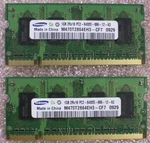 Samsung 2GB (2X1GB) M470T2864EH3-CF7 PC2-6400S DDR2 So-dimm Ram Laptop Memory. Fixed Price $7.99.