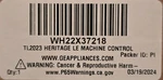 Ge WH22X37218 Control Board. Fixed Price $98.00.