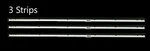 BN96-46078A Samsung UN75NU7200FXZA UN75NU6900FXZA Led 3 Strips Full Set. Fixed Price $25.00.