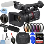 Panasonic AG-CX350 4K Camcorder + 64GB 6PC Filter Kit Microphone Bundle. Fixed Price $2998.99.