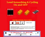 Samsung BN97-02474D Main Board Power Cycles/lines/screeching Repair Kit. Fixed Price $13.99.