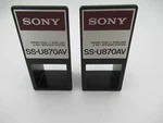 Pair Sony SS-U870AV Plastic Bass Ports "look". Fixed Price $12.99.