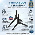 Samsung BN96-50857A Tv Stand Legs Oem For UN65TU7000FXZA UN65CU7000FXZA. Fixed Price $36.80.