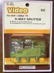 2-GC Electronics Video Tv/vcr/ Cable 900 Mhz 4-WAY Coaxial Splitters New Usa. Fixed Price $11.99.