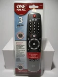 One For All (OARN035) Device Tv/dvd/cable Universal Remote Control (black). Fixed Price $24.95.