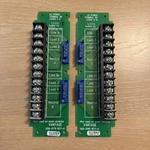 Vantage VDB-0179 & VDB-0180, Ac Power Terminal Boards Loads 1-8 Preowned. Fixed Price $21.00.