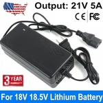 Iec Connector Power Supply Adapter Charger 21V 5A For 18V 18.5V Llithium Battery. Fixed Price $19.96.