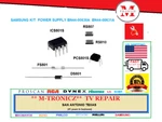 Repair Kit For Samsung Power Supply BN44-00630A / 631A Missing -low 5.3V Stby. Fixed Price $16.99.