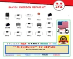 Sanyo FW32D06F Main Board / Power Supply BAZAFQG0201 Repair Kit. Fixed Price $14.99.