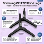 Samsung 43" Tv Legs Oem BN96-50854A BN96-50855A Replacement Set. Fixed Price $35.99.