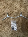 Vizio M43-C1 Lcd Tv Silver Legs Base Stand Used Pair W/ Screws. Fixed Price $16.88.