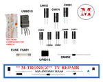 Samsung LN32B530P7F LN32B550K1F LE32B530P7WXXU BN44-00261A 13 Part Repair Kit. Fixed Price $16.99.