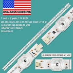 Led Backlight Strips For Hisense Zd Ssc D425 2X14 01 SVH425A11 43H6G 43R6090G. Fixed Price $18.43.