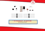 Magnavox 55PFL4609/F7 Power Supply BA4GR0F01 024 A4DRLMPW Repair Kit. Fixed Price $16.99.