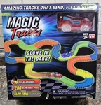 Ontel Magic Race Car Tracks (200 Pieces) Glow Light Up. Fixed Price $16.00.
