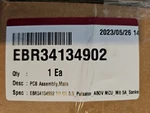 EBR34134902 Lg Washer Main Control Board Assembly New Oem. Fixed Price $84.00.