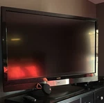 Vizio Tv Includes Remote And Jbl Speaker, Sleek Black Finish. Fixed Price $70.00.