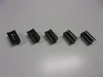 5 Pack Lot DIP14 Ic Sockets Pins 2 Rows 7 Sides Integrated Circuit. Fixed Price $12.72.