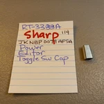 Sharp JKNBP0079AFSA Toggle Switch Cap Power Edit RT-3388A Cassette Deck. Fixed Price $7.48.