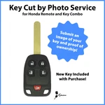 -key Cut By Photo- Service For Replacement Honda Philips 46 & Remote Combo. Fixed Price $119.95.