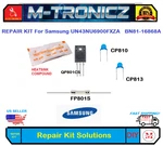 Repair Kit For Samsung UN43NU6900FXZA BN81-16868A Main/power Dead Tv. Fixed Price $18.99.