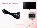 Ac Power Cable Cord For Samsung 19" 22" 32" 37" Fhd Led Lcd Smart Tv Television. Fixed Price $6.98.