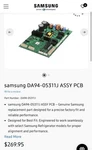 Samsung DA94-05311J Pcb Assembly 1/2" Electronic Component. Fixed Price $142.20.